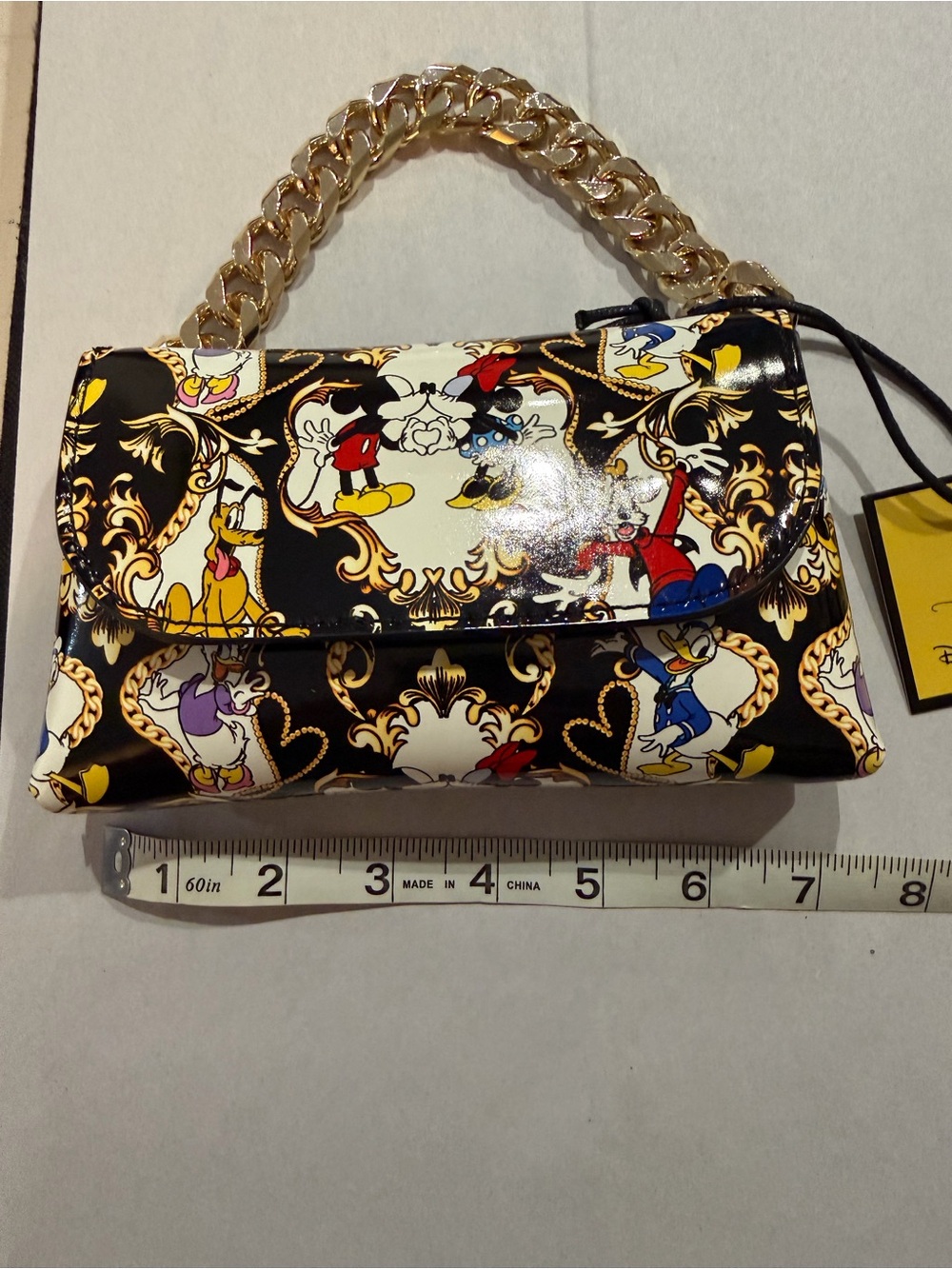 Disney x Aldo Black Character Chain Handle Belt Bag - Picture 6 of 11